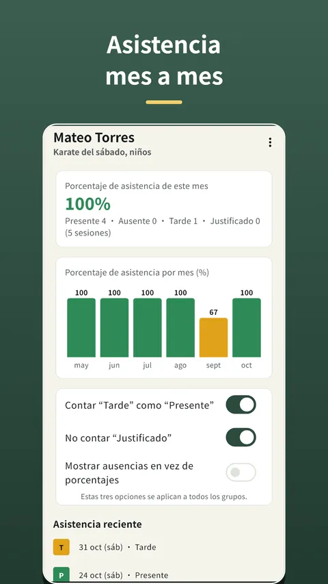 Herebook: lista de asistencia 4
