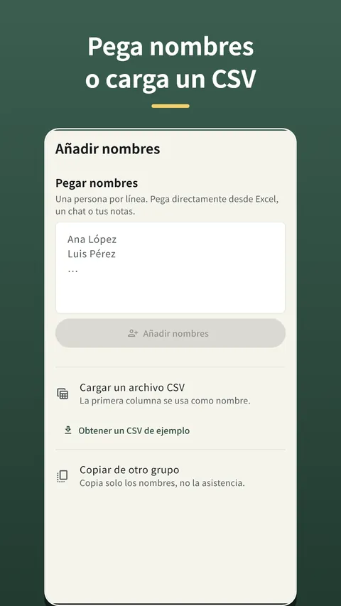 Herebook: lista de asistencia 5