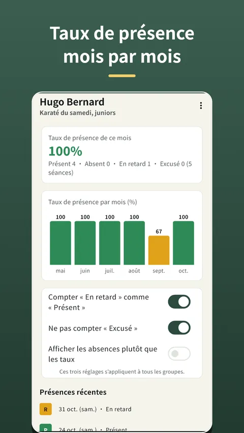 Herebook : liste de présence 4