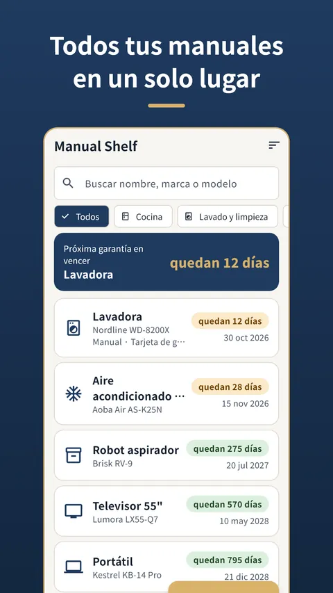 Manual Shelf - Garantías 1