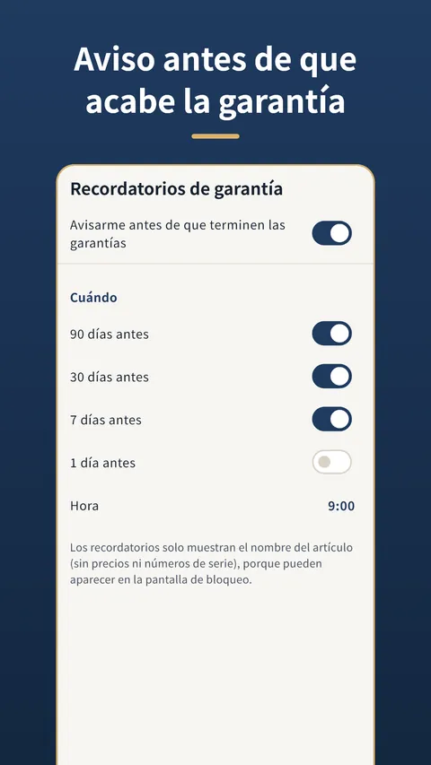 Manual Shelf - Garantías 5