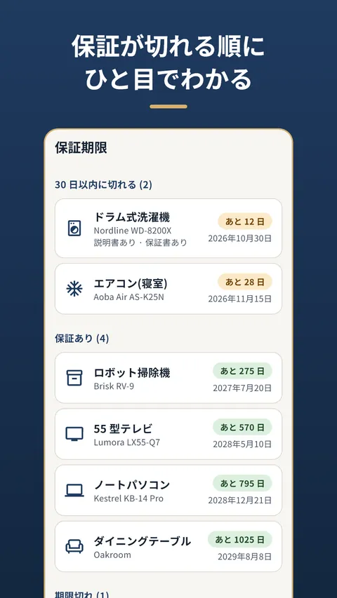Manual Shelf - 取扱説明書・保証書の管理 3