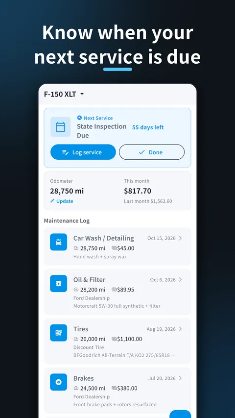 MechLog: Car Maintenance Log 1