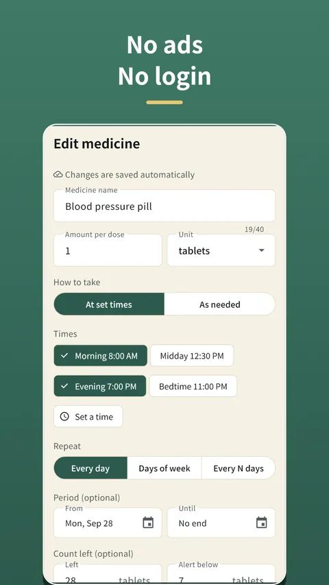 Nondacho: Pill Log & Reminder 6