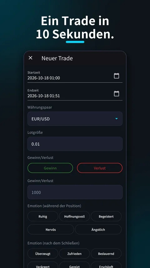 SessionX: Trading Tagebuch FX 3
