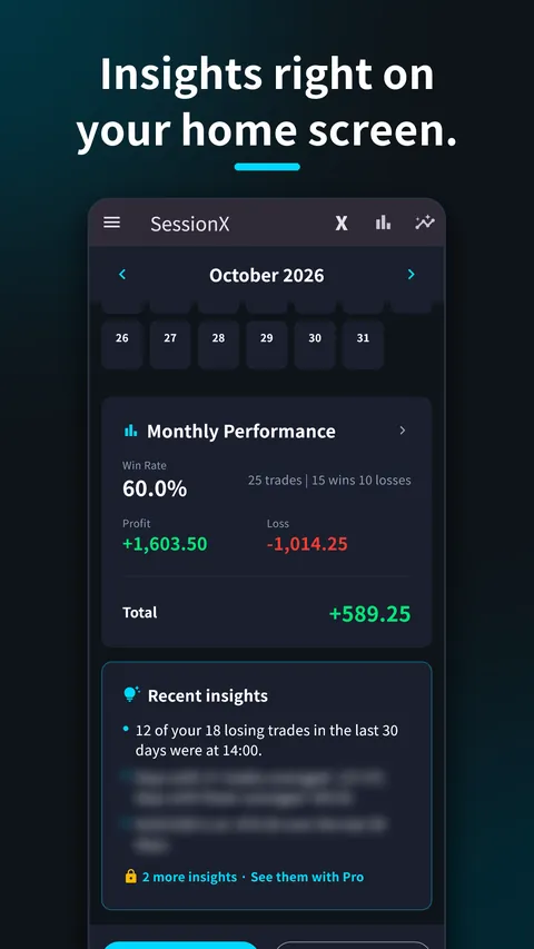 SessionX Forex Trading Journal 2