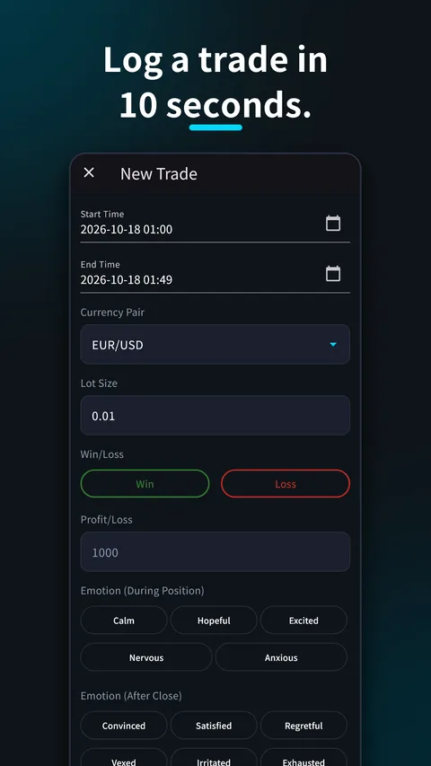 SessionX Forex Trading Journal 3