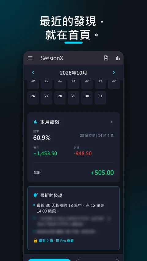 SessionX - 外匯交易日誌·損益紀錄 2